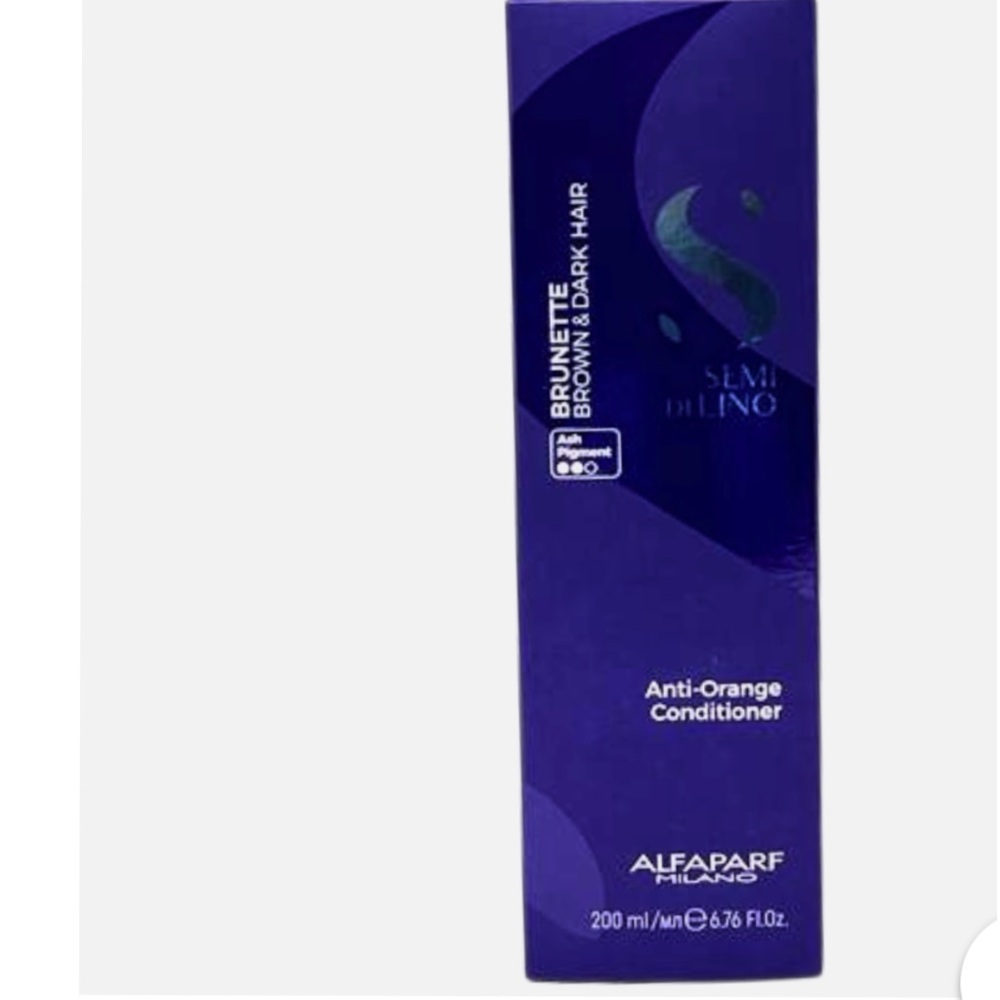 Alfaparf Semi Di Lino Anti-Orange Conditioner. Brunette Brown & Dark Hair